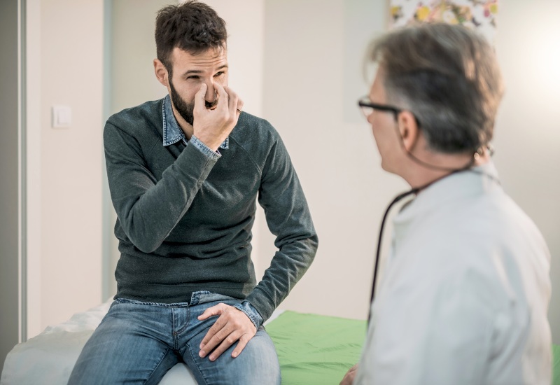 A patient needs a balloon sinuplasty procedure from Metro Sinus in St. Peters, MO