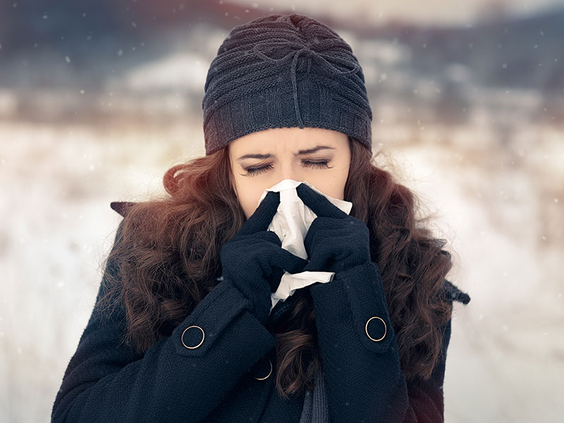 A woman with sinus drainage problems requires sinus treatments from Metro Sinus in St. Peters, MO